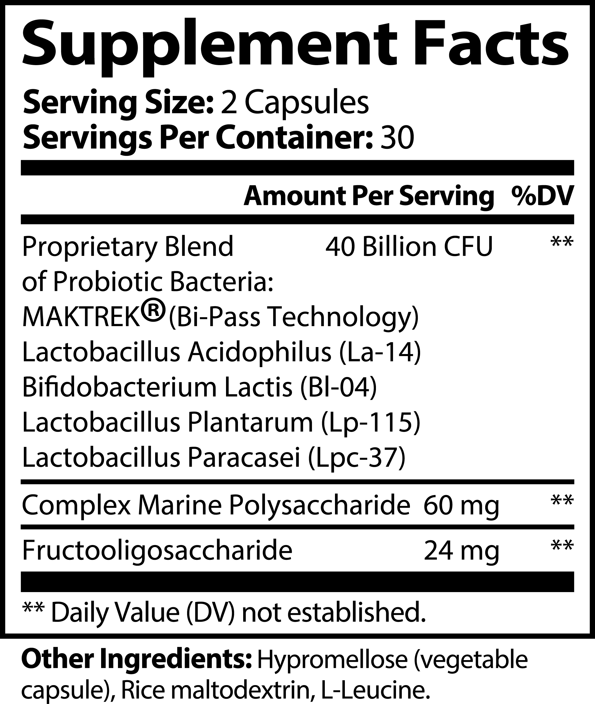 Tummy Essentials™ - Probiotic 40 Billion with Prebiotics